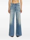 Jeans D-Akemi in cotone a gamba larga