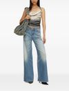 Jeans D-Akemi in cotone a gamba larga