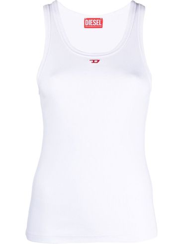 T-shirt T-Anky-D in cotone stretch bianco con logo