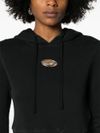 Crop F-Slimmy-Hood-P5 cotton sweatshirt