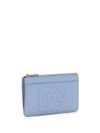 Medium calfskin cardholder with logo