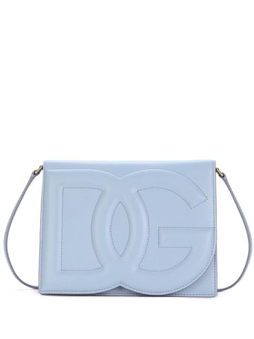 Crossbody bag in calf leather with DG logo