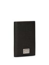 Bi-fold cardholder in pebbled calf leather