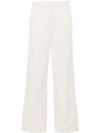 Straight-leg trousers in a cotton blend