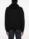 Black cotton sweatshirt with front print