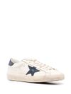 golden goose - Sneakers Super-Star in pelle di vitello effetto invecchiato - 1