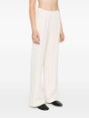 Flared sporty pants in cotton