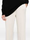 Flared sporty pants in cotton