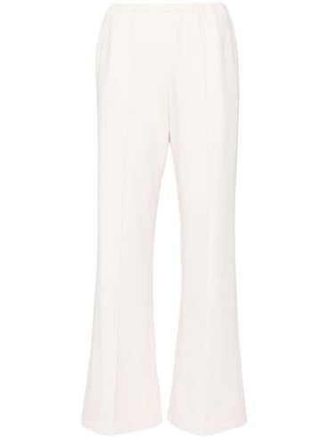 Flared sporty pants in cotton