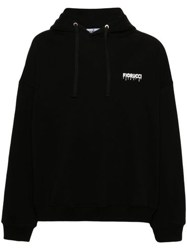 Cotton sweatshirt with printed logo