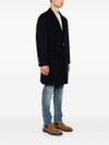 Single-breasted wool coat with pockets