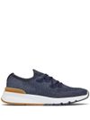 Sneakers in cotone elasticizzato blu