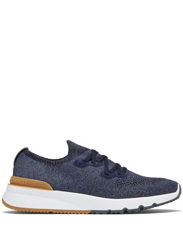 Sneakers in cotone elasticizzato blu