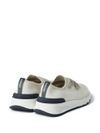 Sneakers bianche in cotone elasticizzato