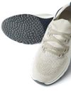 Sneakers bianche in cotone elasticizzato