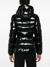 moncler - Glossy black 'Barante' hooded down jacket - 4