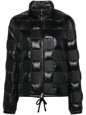 Black glossy 'Ancy' down jacket