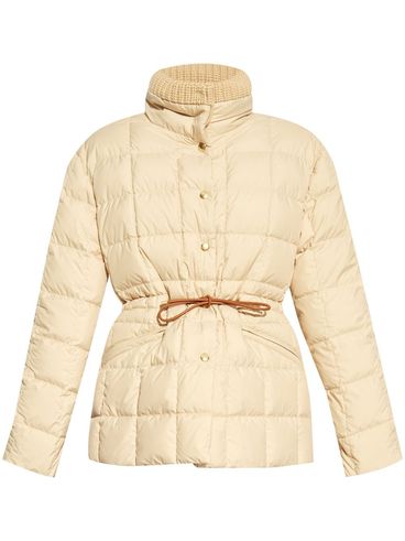 Beige quilted 'Antigone' down jacket