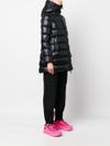 moncler - Black quilted 'Suyen Long Parka' - 3