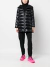 moncler - Piumino trapuntato nero 'Suyen Long Parka' - 4