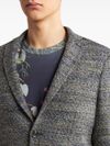 Single-breasted wool blazer with pockets