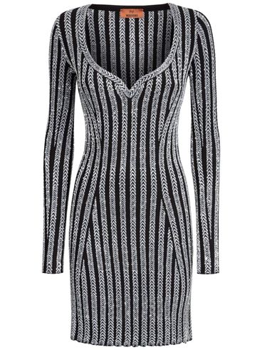 Vertical stripe dress