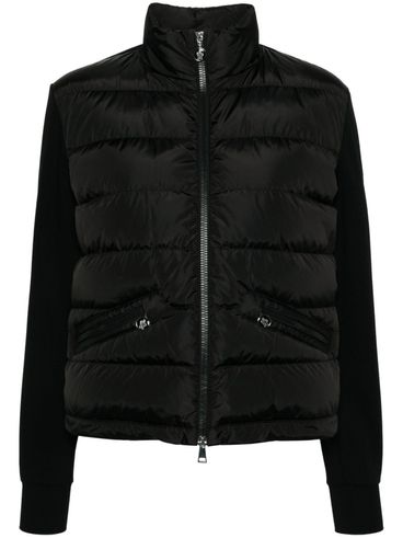 Black down jacket with inserts