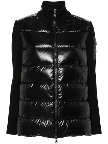 Black down jacket with inserts