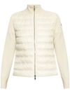 moncler - Creamy white down jacket with inserts