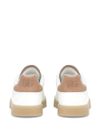 Portofino sneakers in calf leather with beige perforated logo