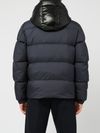 Short quilted down puffer jacket