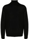 Virgin wool turtleneck sweater