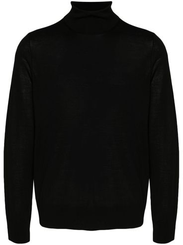 Virgin wool turtleneck sweater