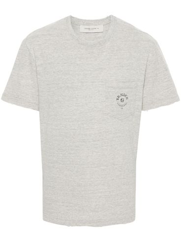 GOLDEN GOOSE - Cotton t-shirt with front pocket