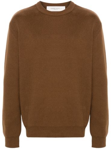 Davis Basic cotton sweater with logo embroidery on the back