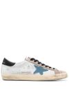 Super-Star sneakers in calfskin leather with star logo