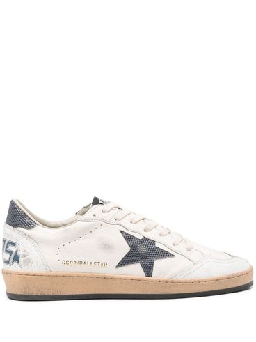 Ball Star sneakers in calfskin leather with a distressed effect