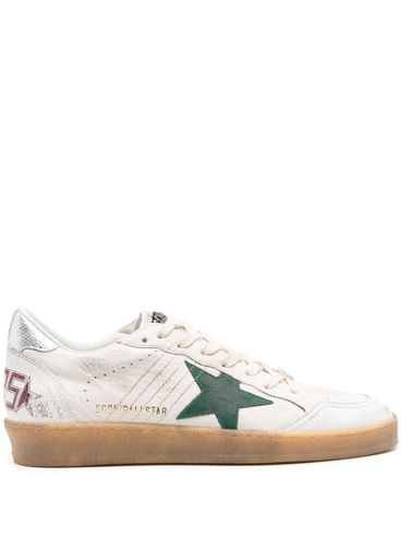 Ball Star sneakers in calfskin leather with a distressed effect