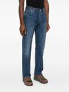 501 straight-leg jeans in light-wash cotton