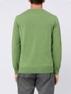 Crew neck sweater in wool and cashmere