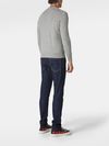 Crew neck sweater in wool and cashmere