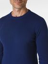 Crew neck sweater in wool and cashmere