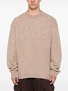 Le Pull sweater in alpaca blend with logo