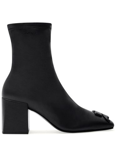 COURRÈGES - Black Reedition Logo Ankle Boots