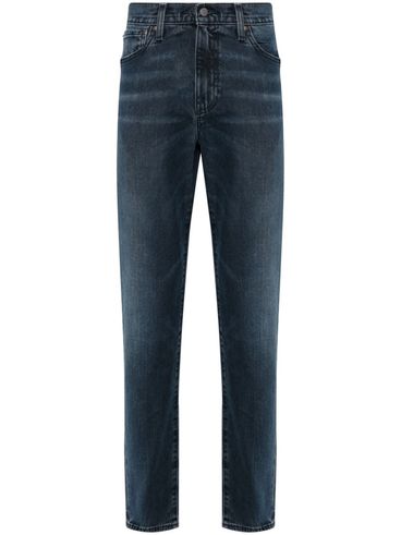 Jeans dritti in cotone stretch a vita media