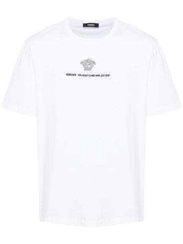 Cotton T-shirt with printed logo