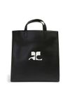 Reedition Tote Bag in calfskin leather with logo