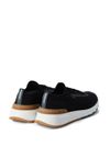 Black sneakers in stretch cotton