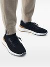 Sneakers in cotone elasticizzato nero