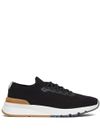 Sneakers in cotone elasticizzato nero